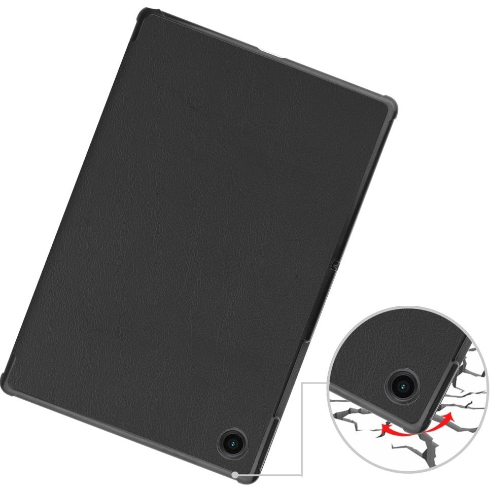 Husa pentru tableta, XGSM, Compatibil cu Samsung Galaxy Tab A8 10.5", Piele ecologica, Negru