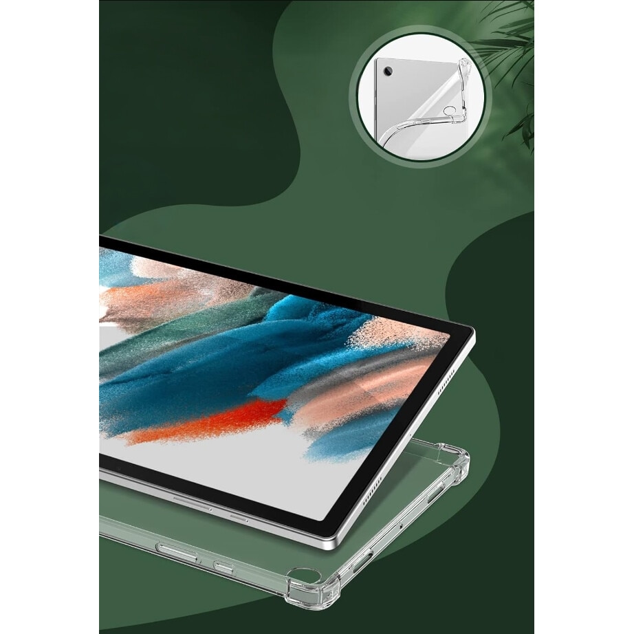 Husa tableta, XGSM, Silicon, Pentru Samsung Galaxy Tab A8 10.5 SM-X200 SM-X205, Transparent