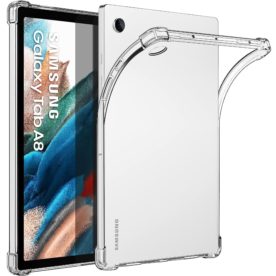 Husa tableta, XGSM, Silicon, Pentru Samsung Galaxy Tab A8 10.5 SM-X200 SM-X205, Transparent