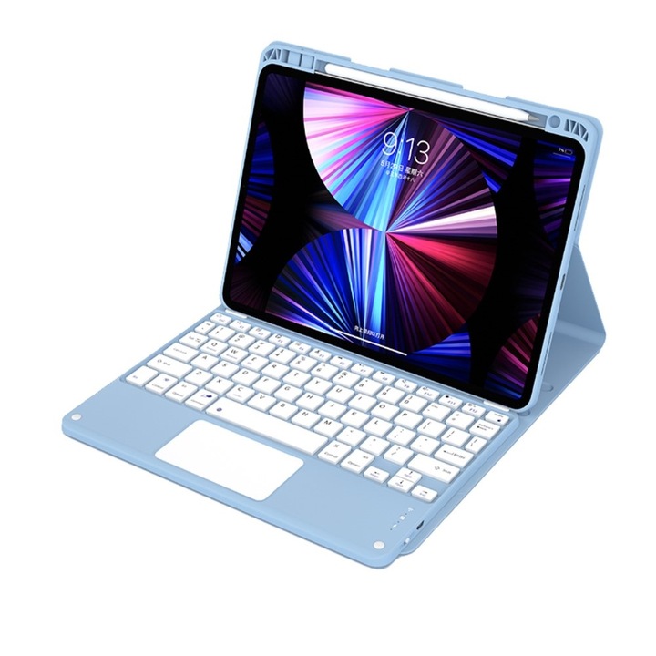 Husa tastatura pentru iPad Air 10.9 4 2020/5 2022, XGSM, Albastru