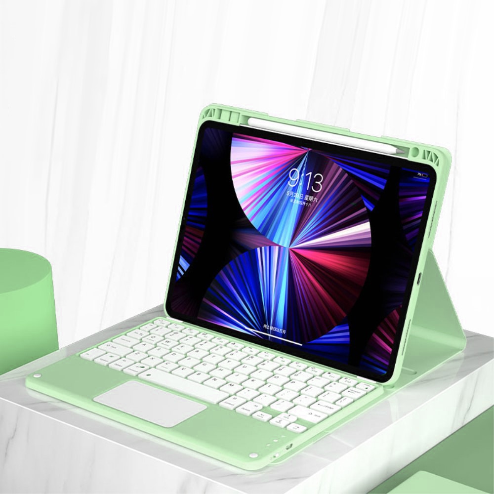 Husa tastatura pentru iPad Air 10.9 4 2020/5 2020, XGSM, Verde