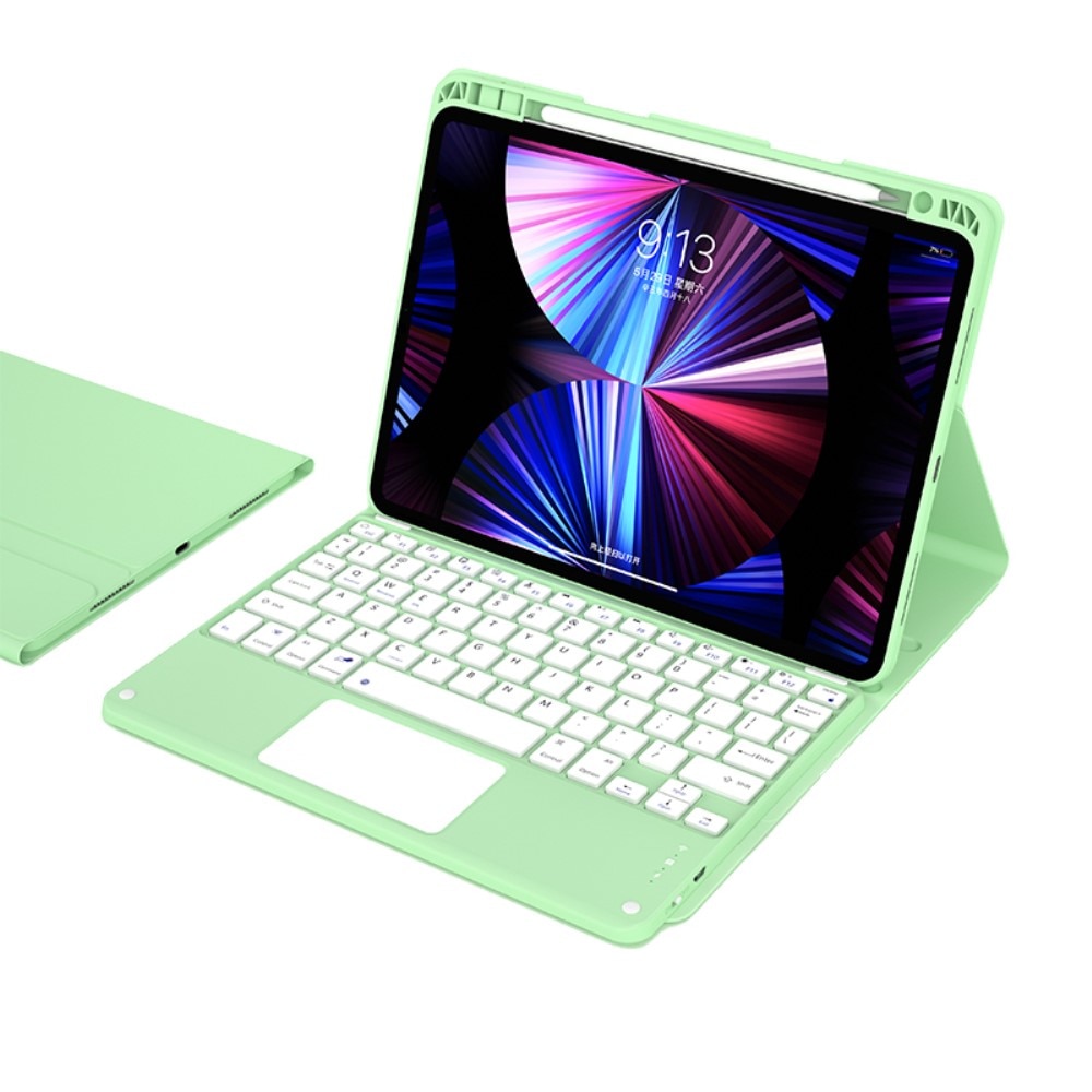 Husa tastatura pentru iPad Air 10.9 4 2020/5 2020, XGSM, Verde
