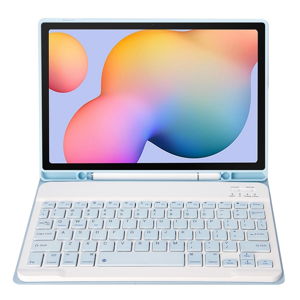 Husa cu tastatura pentru Samsung Galaxy Tab S6 Lite P610/P615/S6 Lite 2022 10.4, XGSM, Albastru
