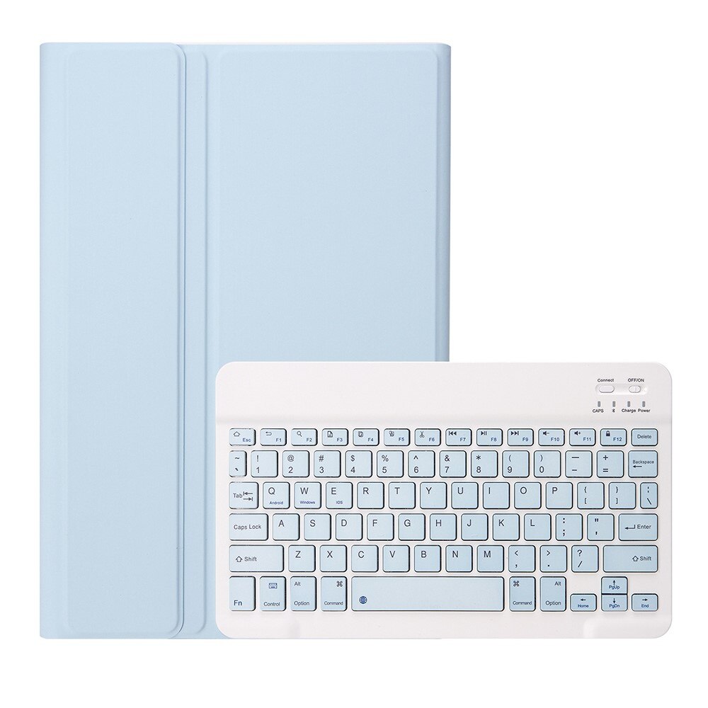 Husa cu tastatura pentru Samsung Galaxy Tab S6 Lite P610/P615/S6 Lite 2022 10.4, XGSM, Albastru