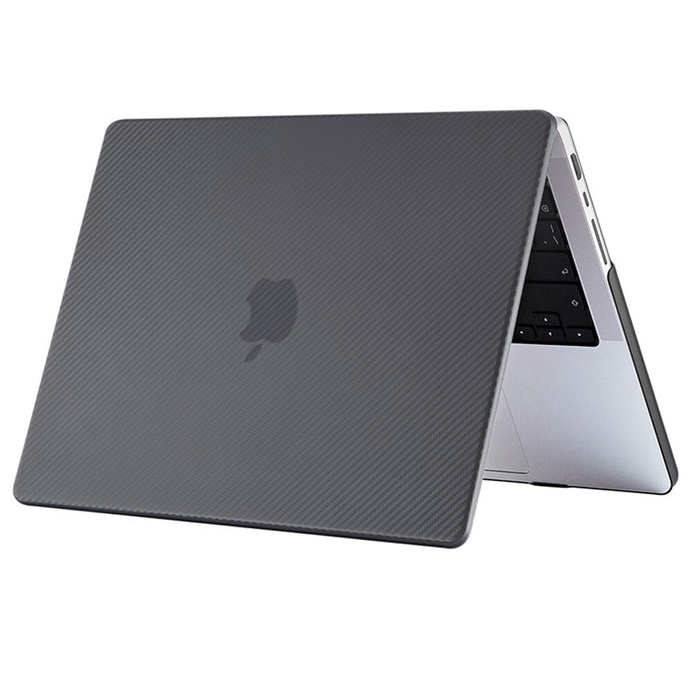 Husa pentru Macbook Pro 13 A1706/A1708/A1989/A2159/A2289/A2251/A2338, XGSM, Carbon, Negru