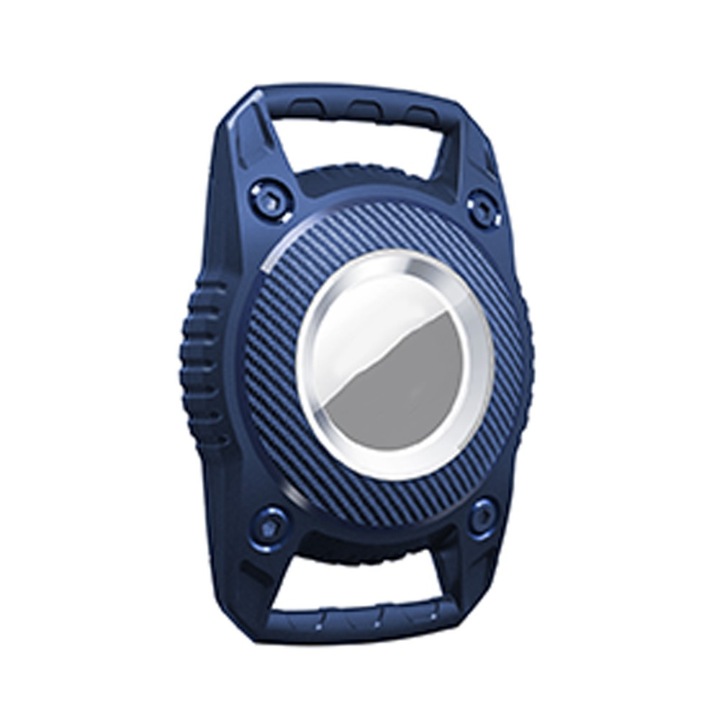 Husa AirTag, XGSM, Silicon, Impermeabil, Albastru