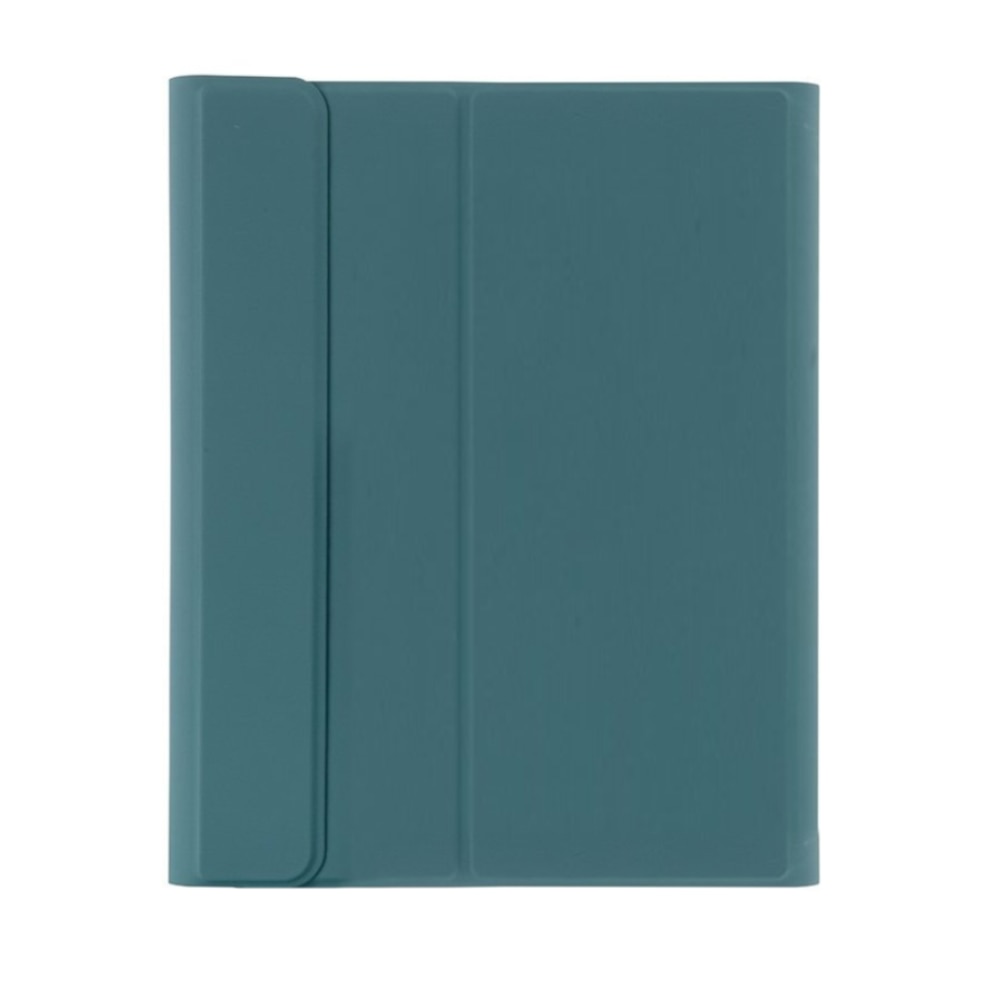 Husa tableta cu tastatura, XGSM, Pentru Lenovo Tab P11 J606F / P11 5G J607Z, Piele ecologica, Verde