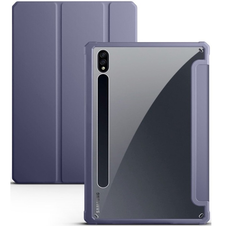 Husa tableta, SmartCase, Pentru Samsung Galaxy Tab S7 Plus T970 / Tab S7 FE T730 T736, Violet