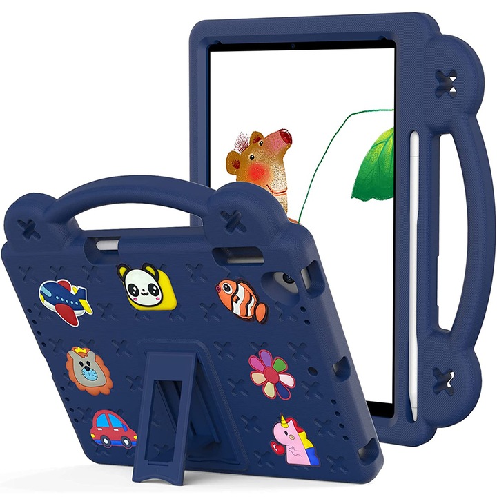 Husa pentru Lenovo Tab M10 X505F X605F, Lenovo Tab P10-X705F/L, Huawei T5 10.1, cu suport, XGSM, Bleumarin