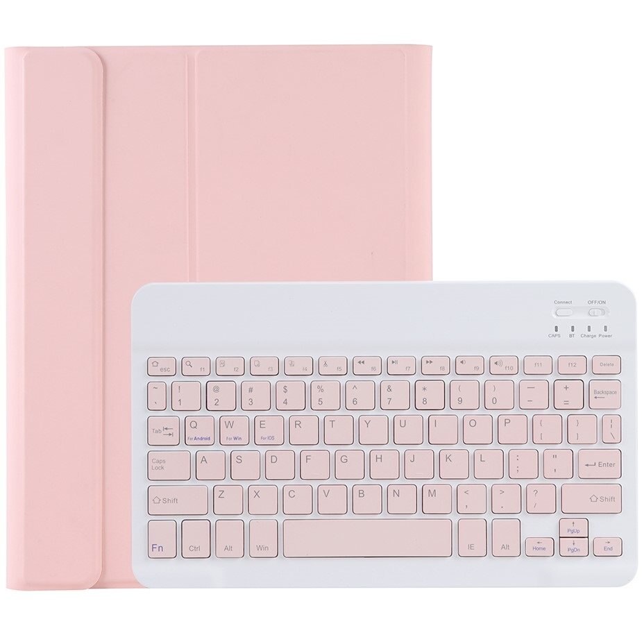Husa tableta cu tastatura, XGSM, Pentru Lenovo Tab P11, Roz/Alb