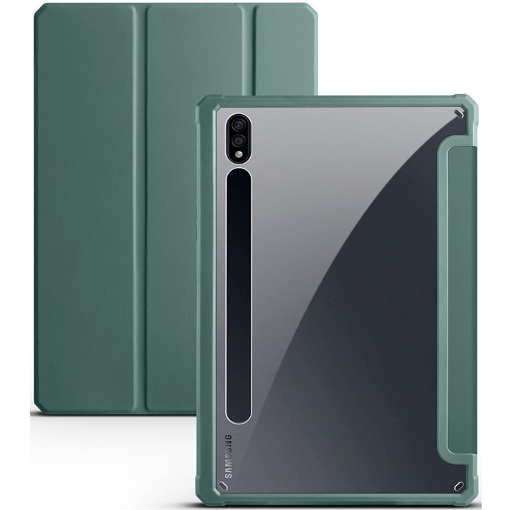 Husa tpentru Samsung Galaxy Tab S7 Plus T970 / Tab S7 FE T730 T736, Verde