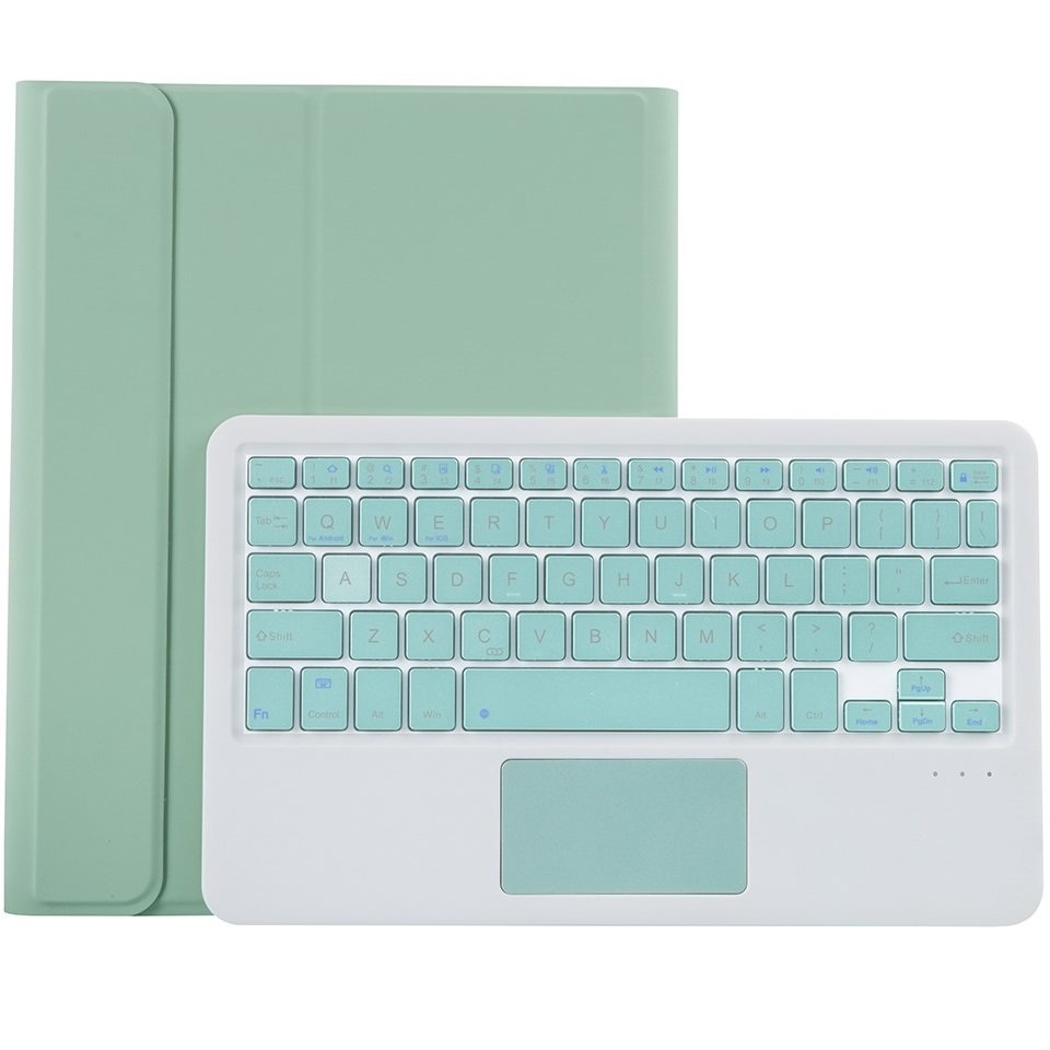 Husa cu tastatura pentru Lenovo Tab P11, XGSM, Verde deschis