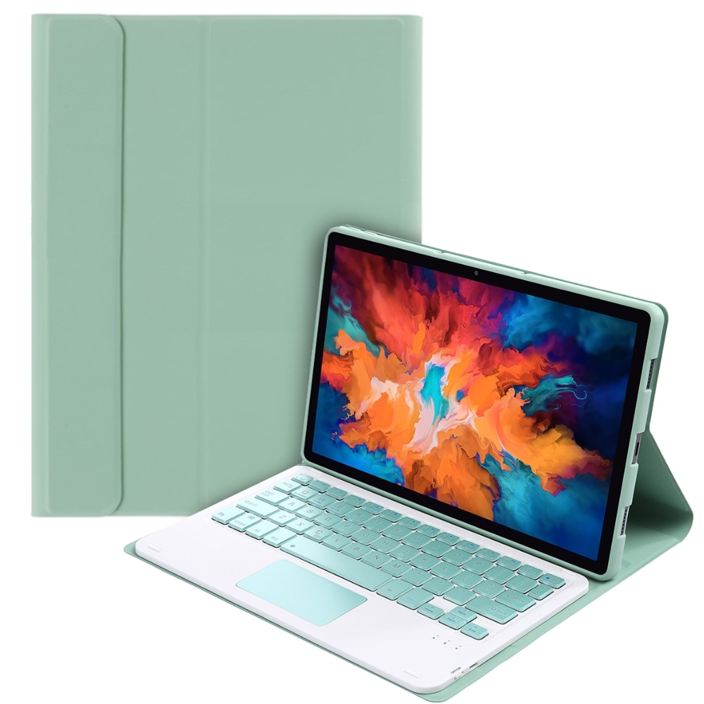 Husa cu tastatura pentru Lenovo Tab P11, XGSM, Verde deschis