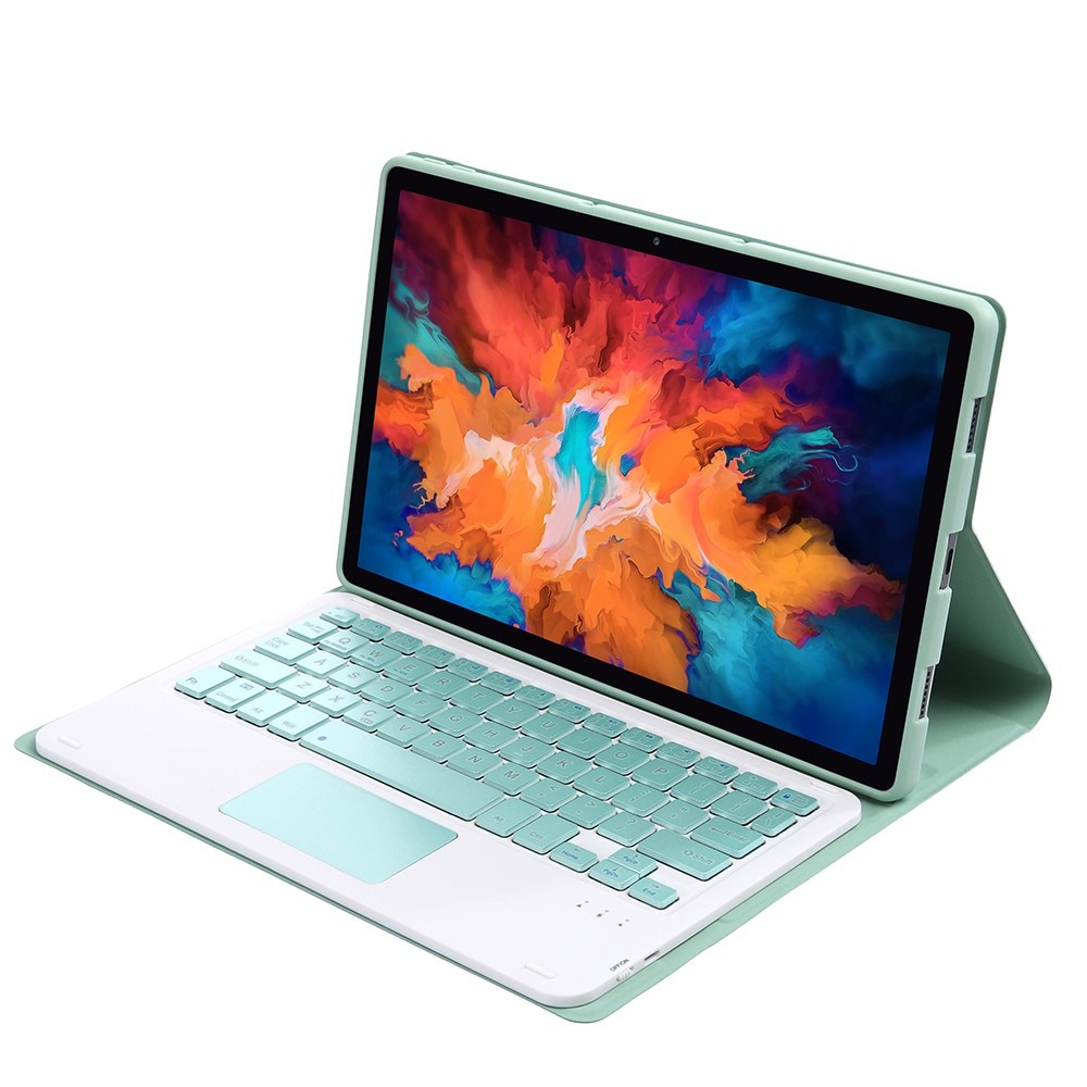 Husa cu tastatura pentru Lenovo Tab P11, XGSM, Verde deschis