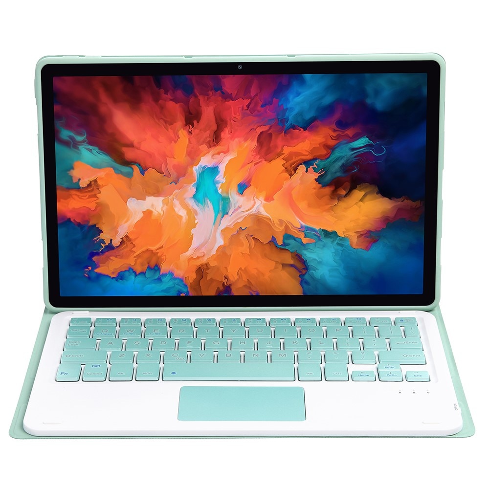 Husa cu tastatura pentru Lenovo Tab P11, XGSM, Verde deschis