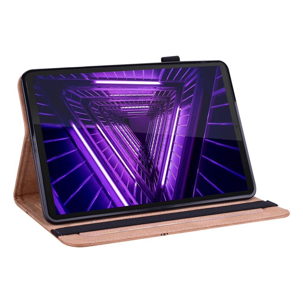 Husa tableta, XGSM, etui cu clapa, functie stand, loc pentru stilou, maro, pentru Lenovo Tab M10 Plus 10.6 Gen 3
