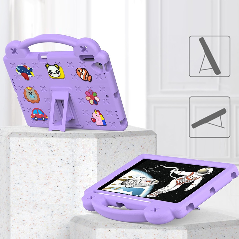 Husa pentru copii pentru iPad 7/8/9 10.2 2019/2020/2021, iPad Pro 2017, iPad Air 3 2019, cu suport, XGSM, Violet