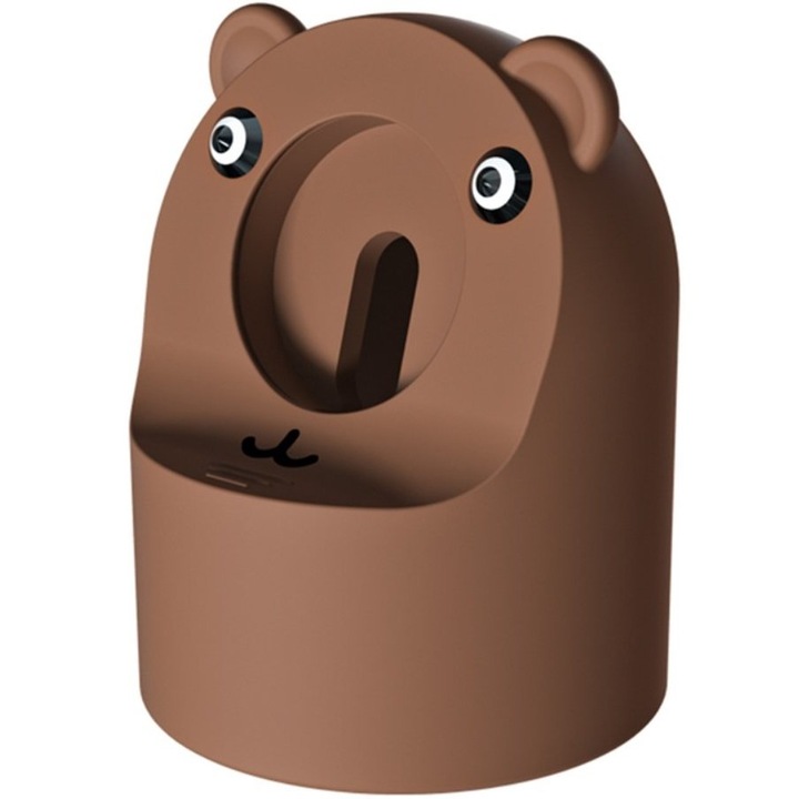 Suport de incarcare din silicon pentru Apple Watch 1/2/3/4/5/6/7/8/SE/Ultra, XGSM, Maro