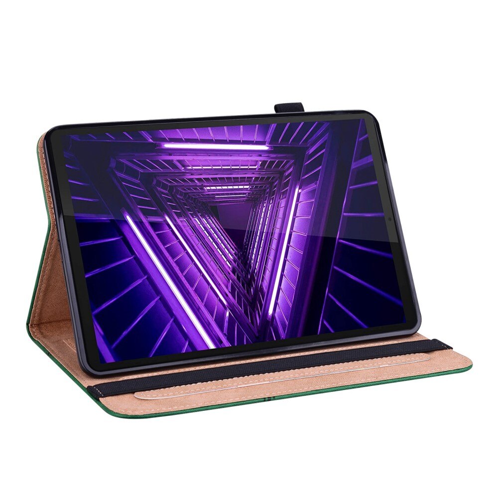 Husa tableta XGSM, etui cu clapa, functie stand, verde, 10.6 inch