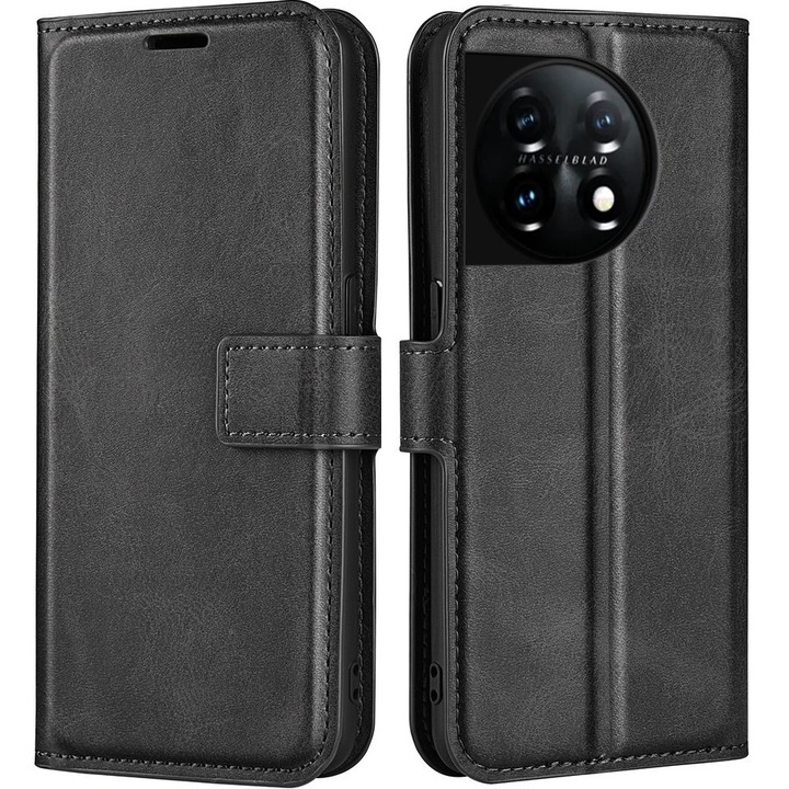 Husa flip OnePlus 11 5G, XGSM, Negru
