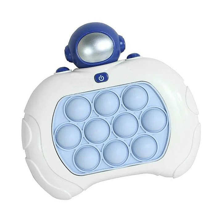 Детска играчка Pop It Game Electronic Premium SIKS, Интерактивна, със светлини и звук, Антистрес, Push Bubble, За възрастни и деца, Бяла