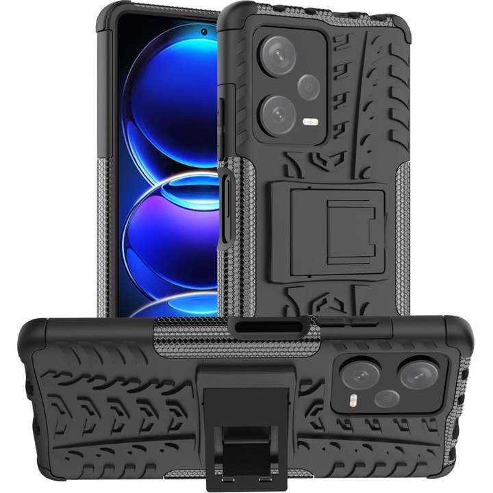 Husa pentru Xiaomi Redmi Note 12 Pro+ 5G, XGSM, Tire Armor, Negru
