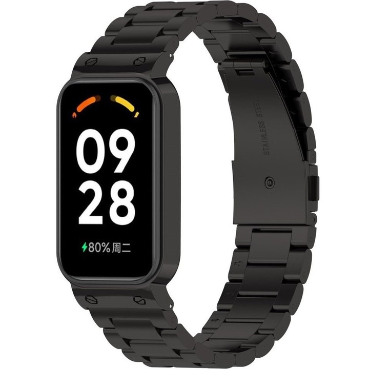 Bratara pentru Xiaomi Redmi Smart Band 2 / Xiaomi Smart Mi Band 8 Active, XGSM, Negru