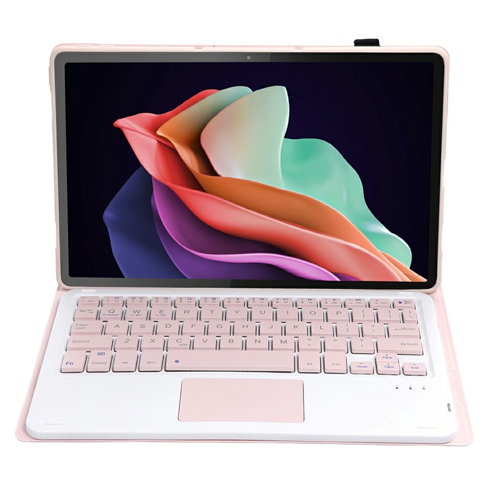 Carcasa cu tastatura pentru Lenovo Tab P11 Gen 2, XGSM, TouchPad cu slot pentru stilou, Auriu-Roz