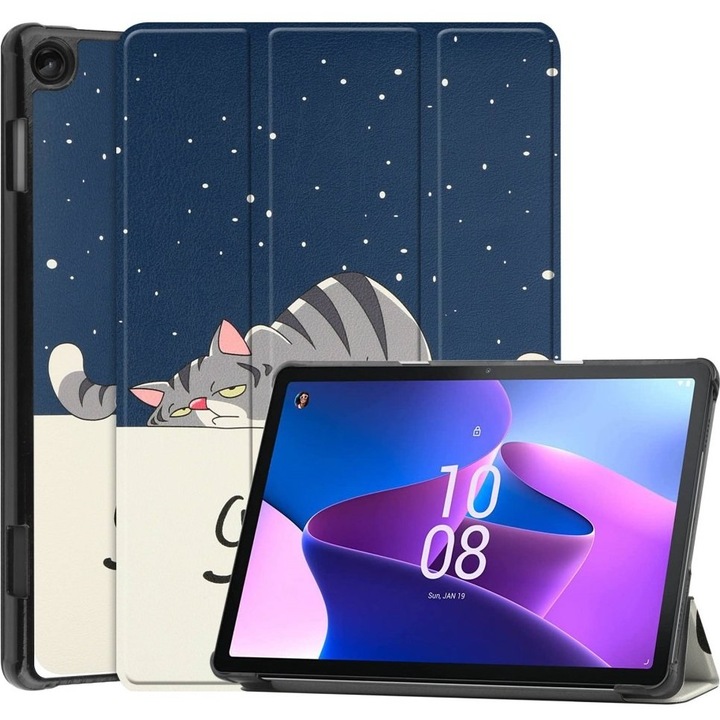 Husa pentru Lenovo Tab M10 Gen 3 TB-328FU/TB-328XU, SmartCase, 3 pozitii, Multicolor