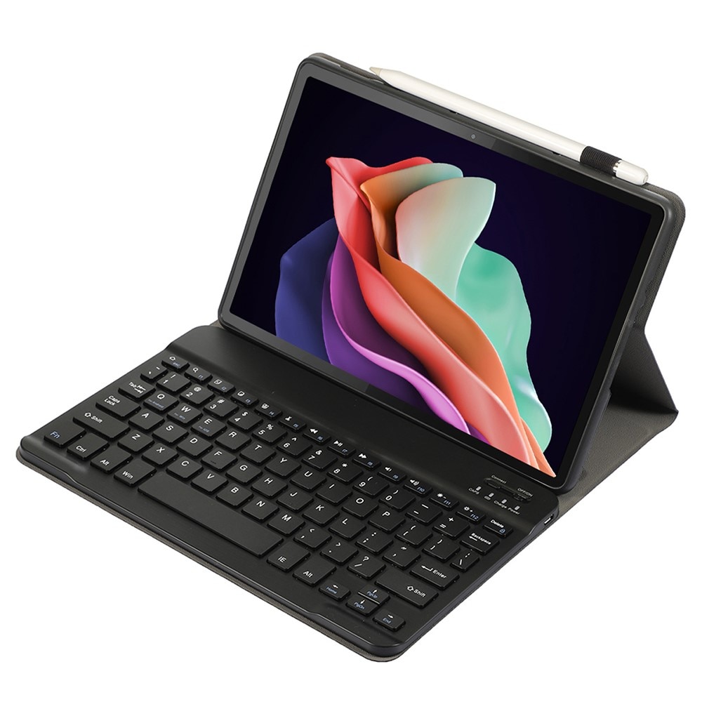 Husa cu tastatura pentru tableta, XGSM, Compatibil cu Lenovo Tab P11 Gen 2, Slot pstylus, Negru