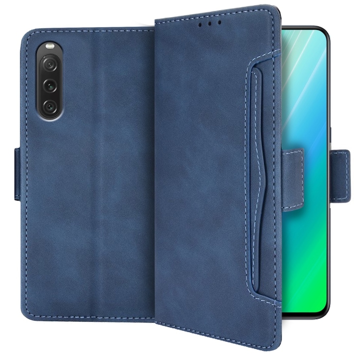 Beajew Cover Per Sony Xperia 1 III Flip Custodia In Pelle PU, Cover Portafoglio,Funzione Supporto - Foto 2