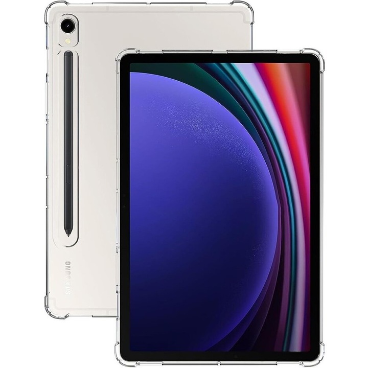Husa tableta, XGSM, Compatibil Samsung Galaxy Tab S9, Transparent
