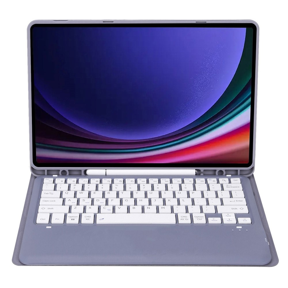 Husa cu tastatura tableta, XGSM, Sintetic, Pentru Samsung Galaxy Tab S9+, Mov