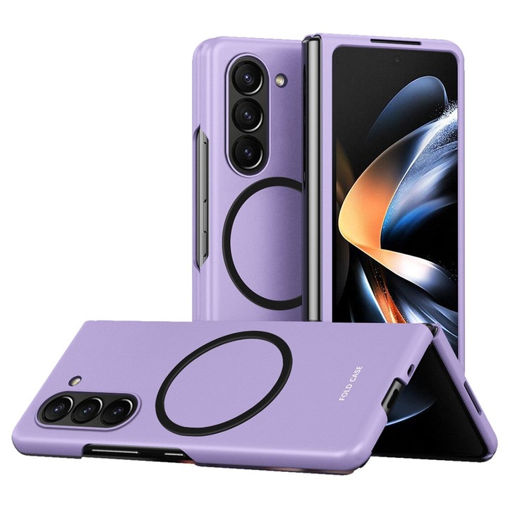 Husa skin-touch pentru Samsung Galaxy Z Fold5 5G, XGSM, Violet