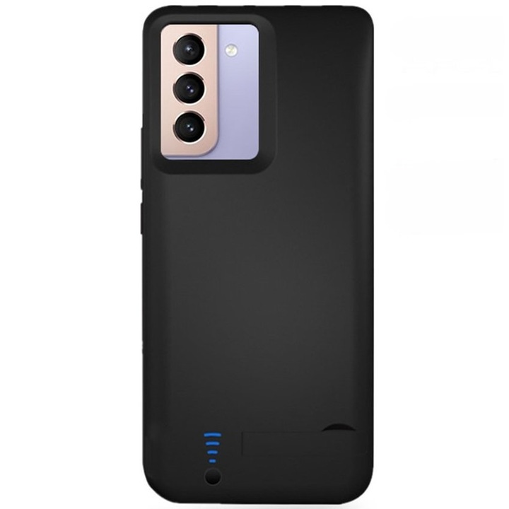 Husa cu baterie de 5000mAh pentru Samsung Galaxy S21 FE, XGSM, Negru