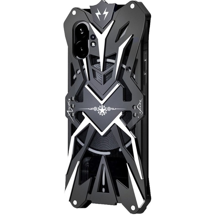 Husa telefon, XGSM, Aliaj Aluminiu, Compatibil Nothing Phone 1 5G, Negru