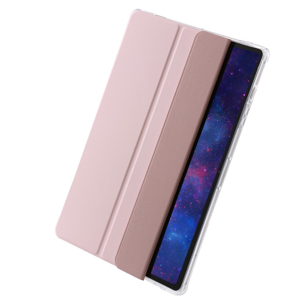Husa protectie, XGSM, Compatibil Samsung Galaxy Tab S9 Ultra, Spatiu pentru stilou, Roz