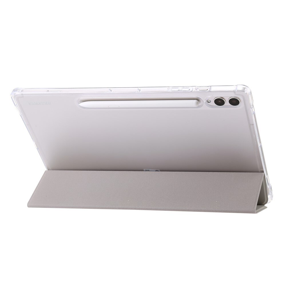 Husa protectie, XGSM, Compatibil Samsung Galaxy Tab S9 Ultra, Suport stilou, Gri
