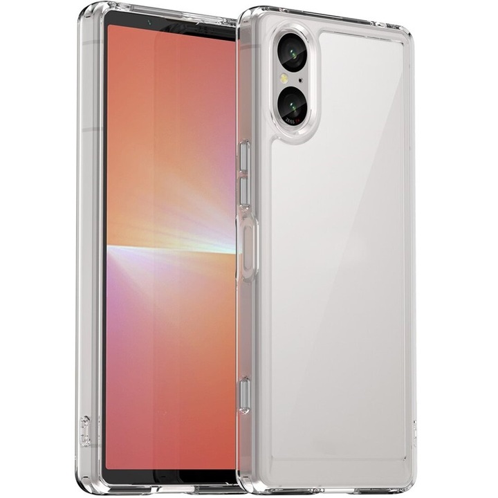 Husa protectie telefon, XGSM, Compatibila cu Sony Xperia 5 V, Transparenta