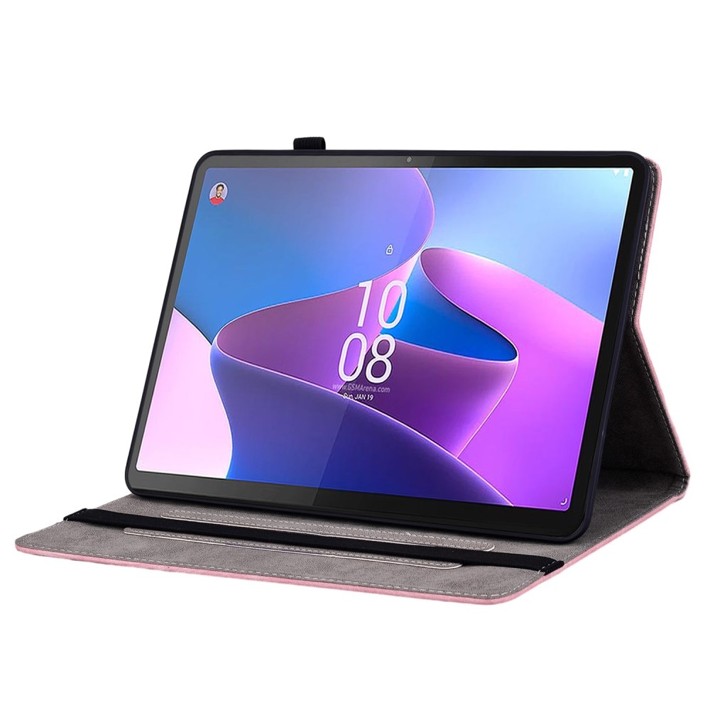 Husa protectie tableta, XGSM, Compatibil cu Lenovo Tab P12, Piele ecologica, Roz