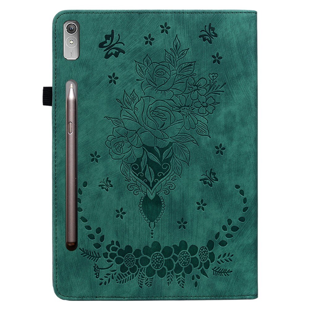 Husa protectie tableta, XGSM, Compatibila cu Lenovo Tab P12, Piele ecologica/Silicon, Verde