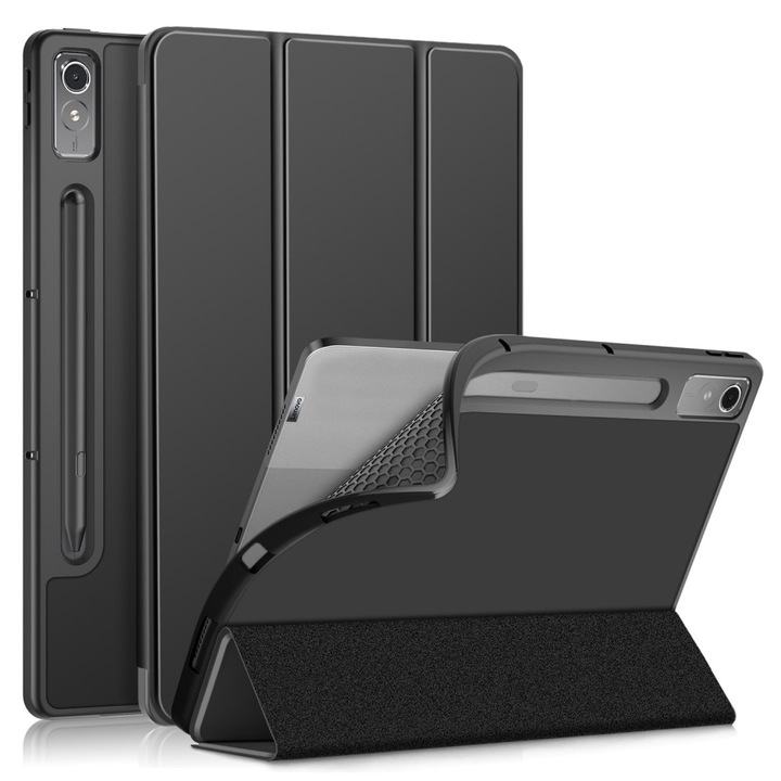 Защитен капак за таблет, XGSM, Съвместим с Lenovo Tab P12, черен