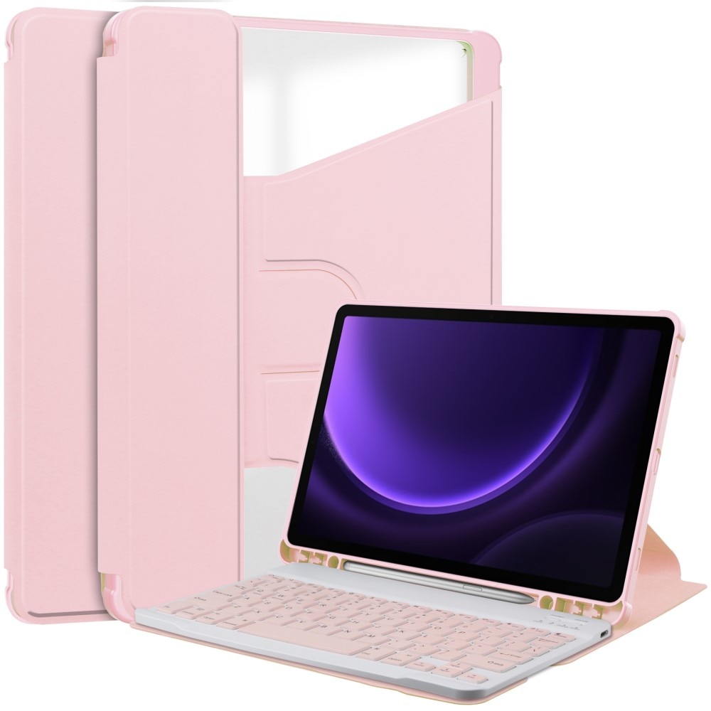 Husa tableta, XGSM, Compatibil cu Samsung Galaxy Tab S9 FE+ Plus, Roz