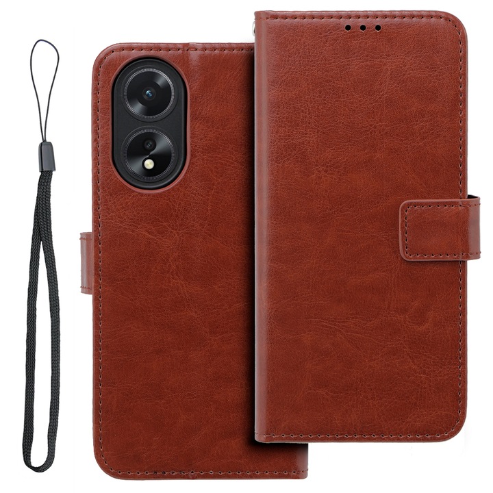 Husa telefon, XGSM, Compatibil cu Oppo A38 4G, Maro