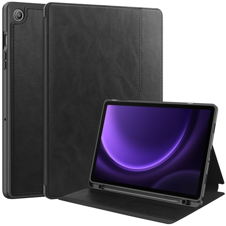 Husa tableta, XGSM, Compatibil cu Samsung Galaxy Tab S9 FE, Negru