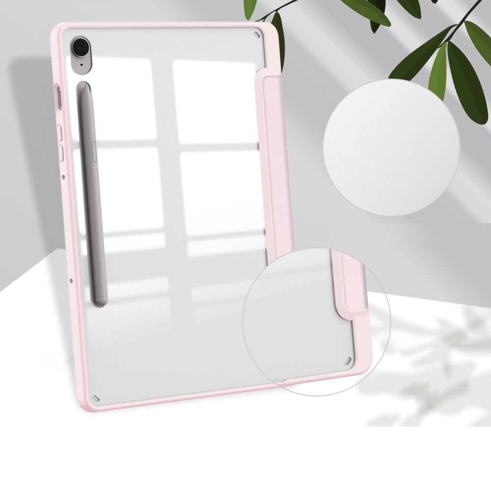 Etui tableta, XGSM, Smartcase Hybrid, tri-fold, cu loc pentru rysik, roz