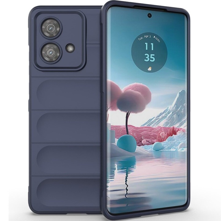 Husa pentru Motorola Edge 40 Neo, Gaming Shockproof, XGSM, TPU, bleumarin