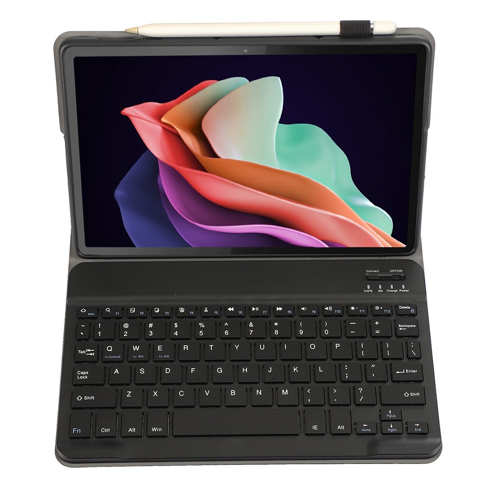 Husa cu tastatura pentru tableta, XGSM, Compatibil cu Lenovo Tab P11 Gen 2, Slot pstylus, Negru