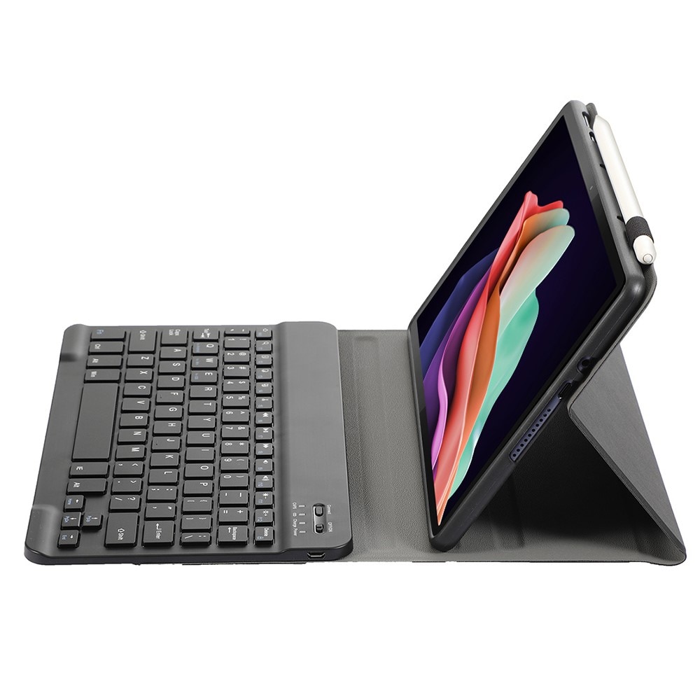 Husa cu tastatura pentru tableta, XGSM, Compatibil cu Lenovo Tab P11 Gen 2, Slot pstylus, Negru