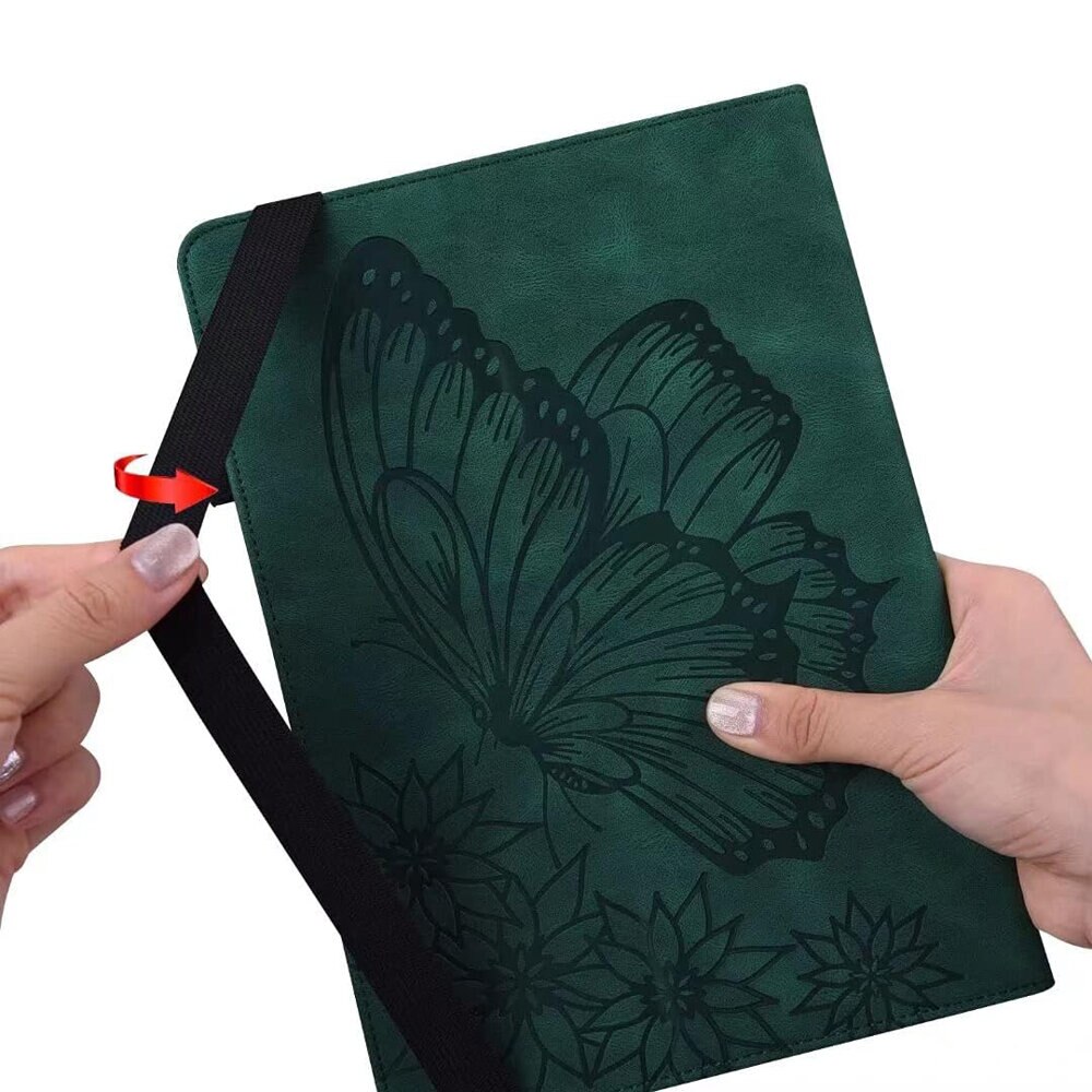 Husa pentru Samsung Galaxy Tab S9 FE, XGSM, Cu suport pentru pix, Verde